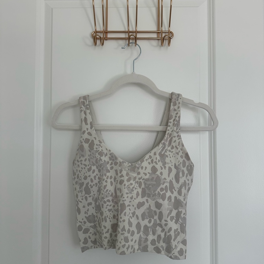 Lululemon Athletica Gray Leopard Tank Top